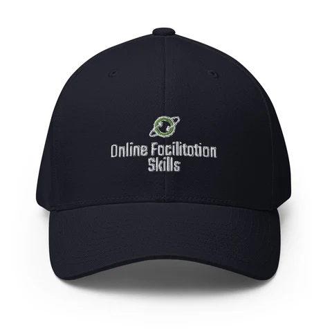 Crest cap carrying the Online Facilitation Skills mark