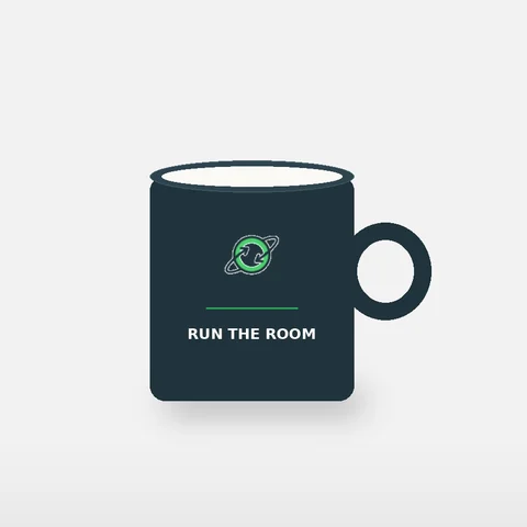 Crest mug carrying the Online Facilitation Skills mark